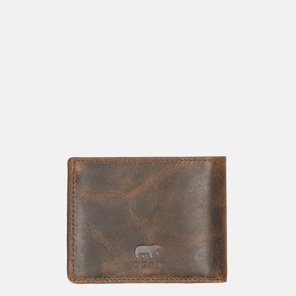 Bear Design Vegas billfold S bruin bij Duifhuizen