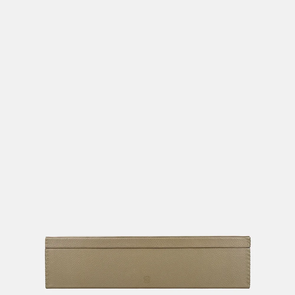 Chamada leren opbergbox rechthoek effen large taupe bij Duifhuizen