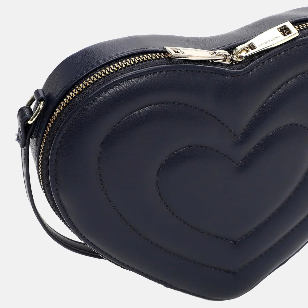 Emily & Noah Julia crossbody tas hart blauw bij Duifhuizen