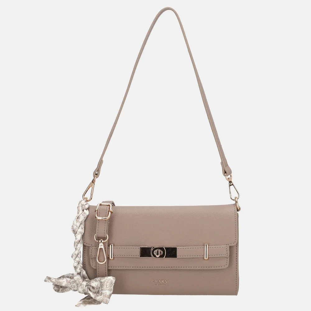 Charm London The Hamptons envelop clutch lichttaupe