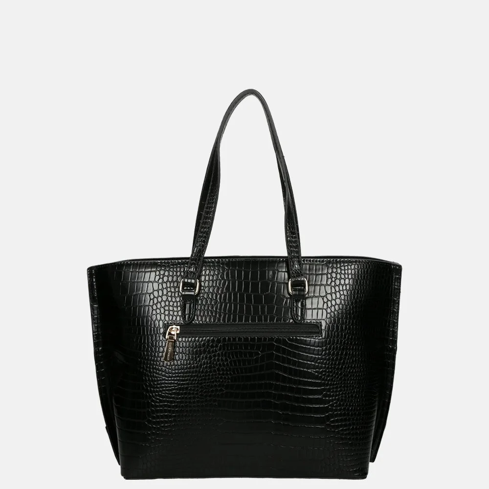 Daniele Donati shopper croco black bij Duifhuizen