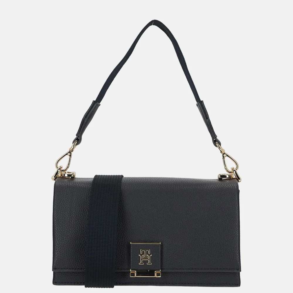 Tommy Hilfiger crossbody tas M space blue bij Duifhuizen