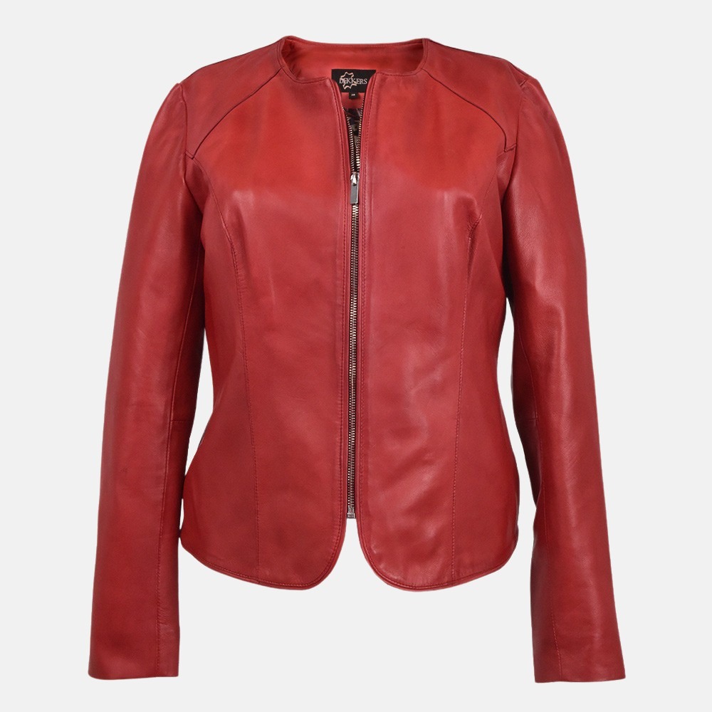 Dekkers Ledermode Gemini dames jack red bij Duifhuizen