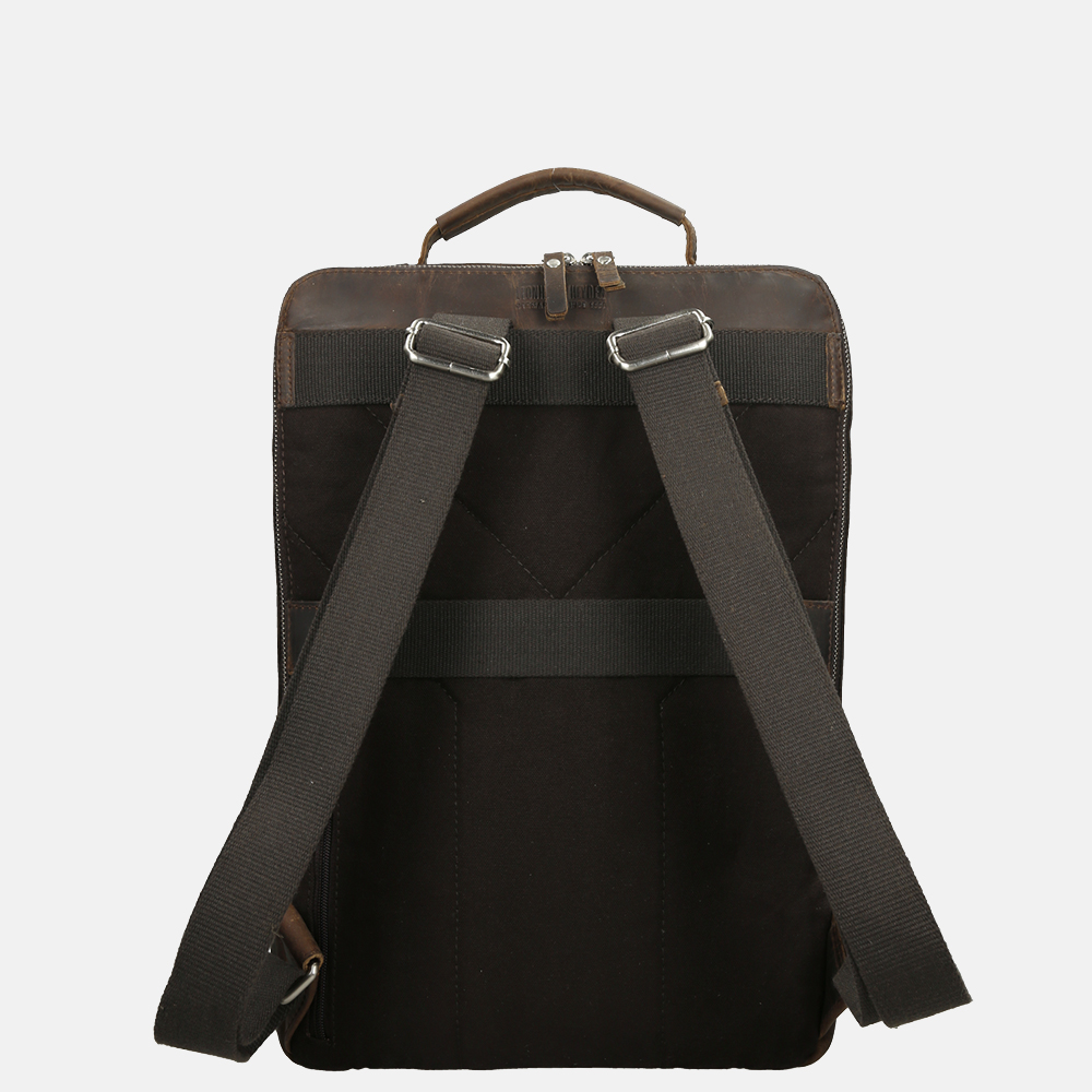 Leonhard Heyden Salisbury rugzak 15 inch brown bij Duifhuizen