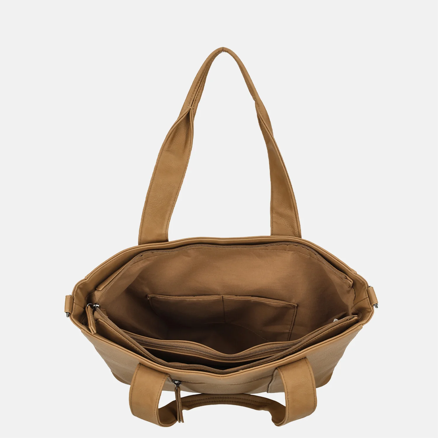 Enrico Benetti Taylor shopper 15 inch camel bij Duifhuizen