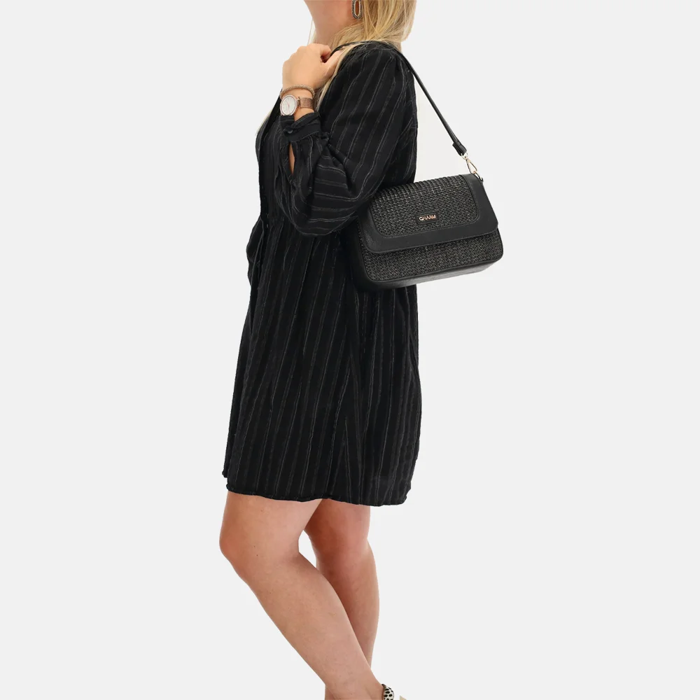Charm London Hillingdon crossbody tas zwart bij Duifhuizen