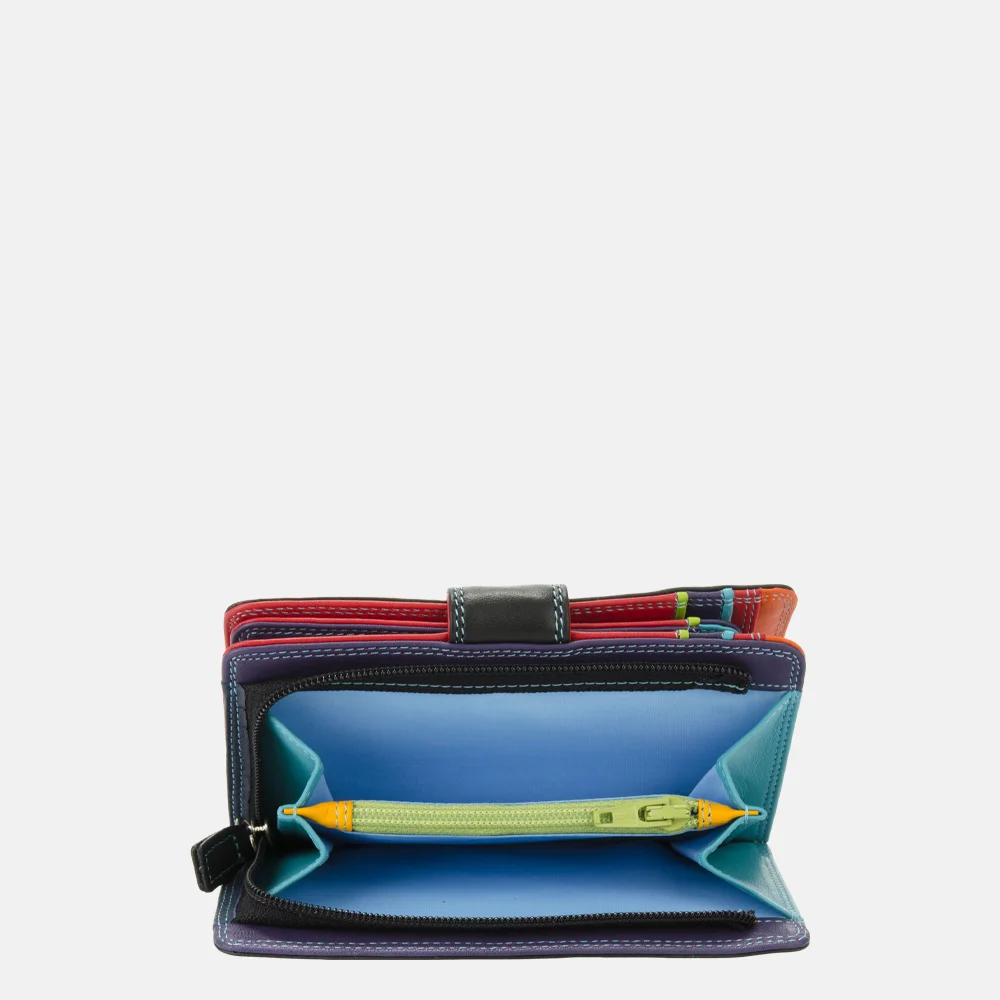 Mywalit Snap portemonnee medium black pace bij Duifhuizen