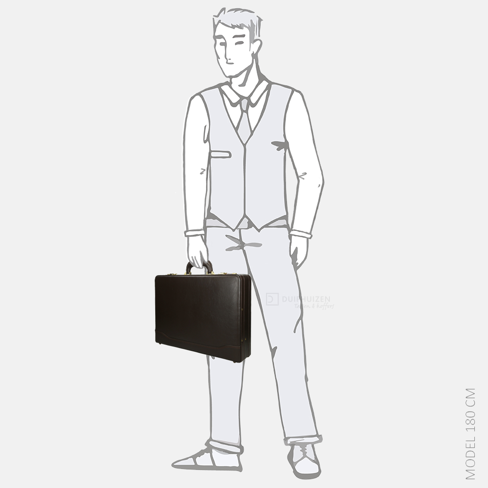 Claymore attache koffer/aktetas bruin bij Duifhuizen