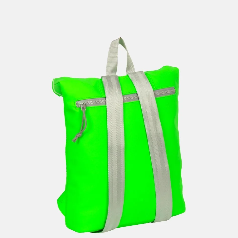 New Rebels neon Mart rol backpack mini rugzak fluor green bij Duifhuizen