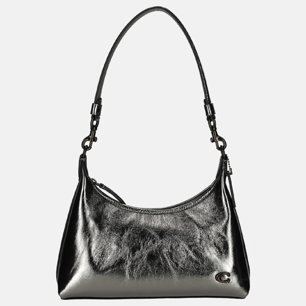 Coach Julliet schoudertas 25' metallic anthracite bij Duifhuizen