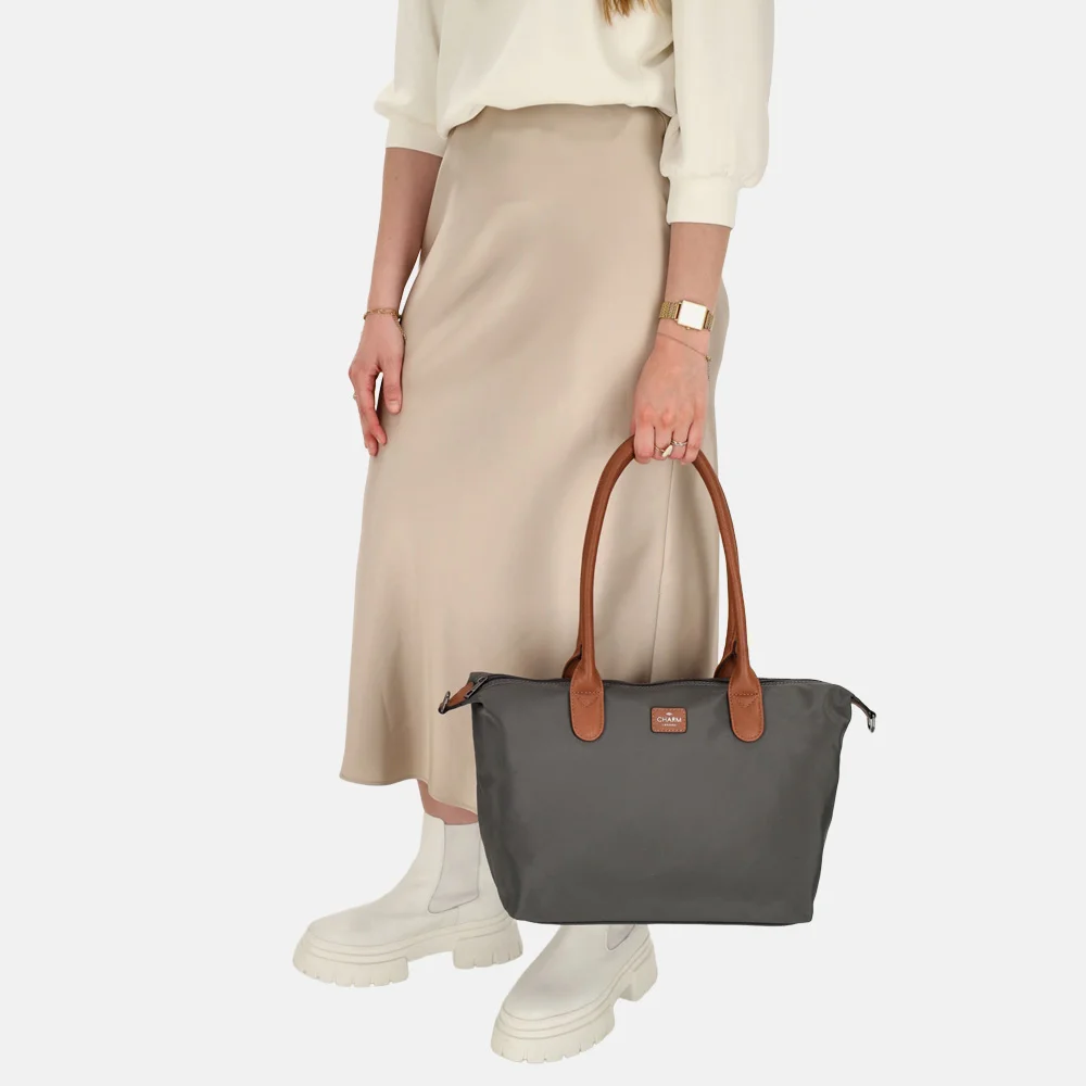 Charm London Buckingham shopper L olifant grijs bij Duifhuizen