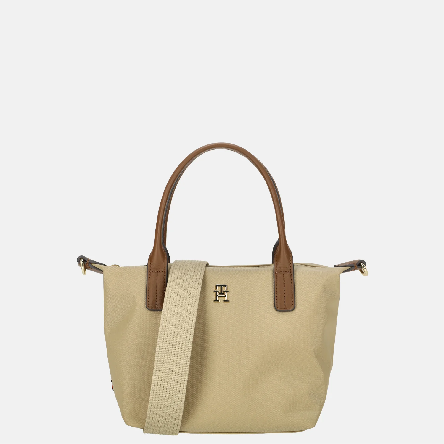Tommy Hilfiger Popette mini tote handtas horseradish