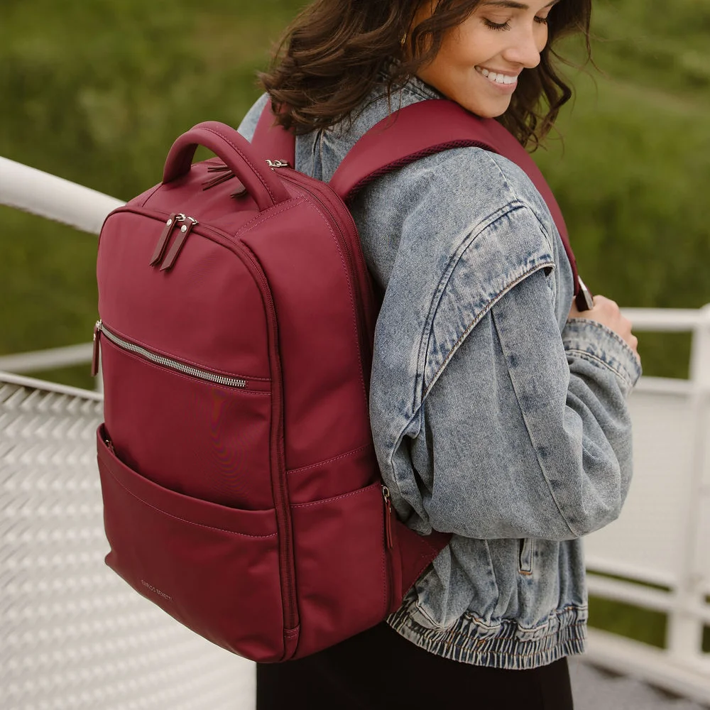 Enrico Benetti Caroline laptoprugzak 15 inch bordeaux bij Duifhuizen