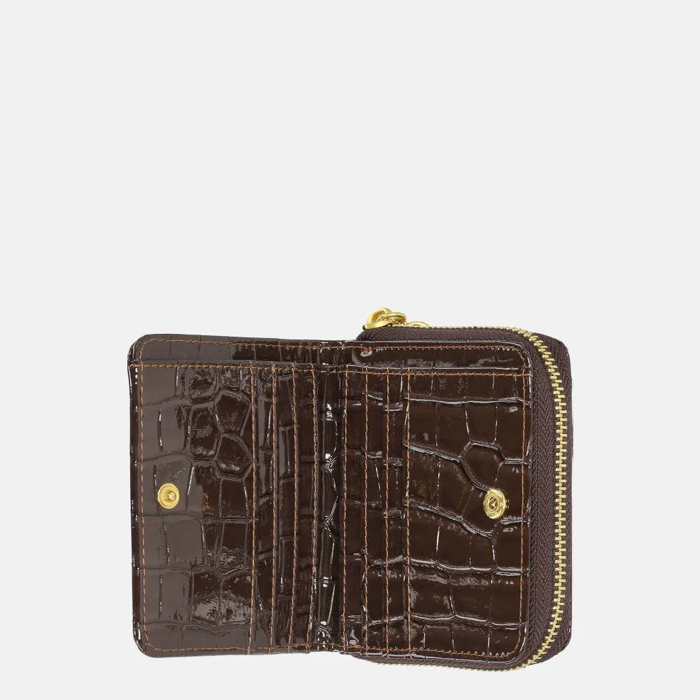 Laurent David portemonnee S dark brown bij Duifhuizen