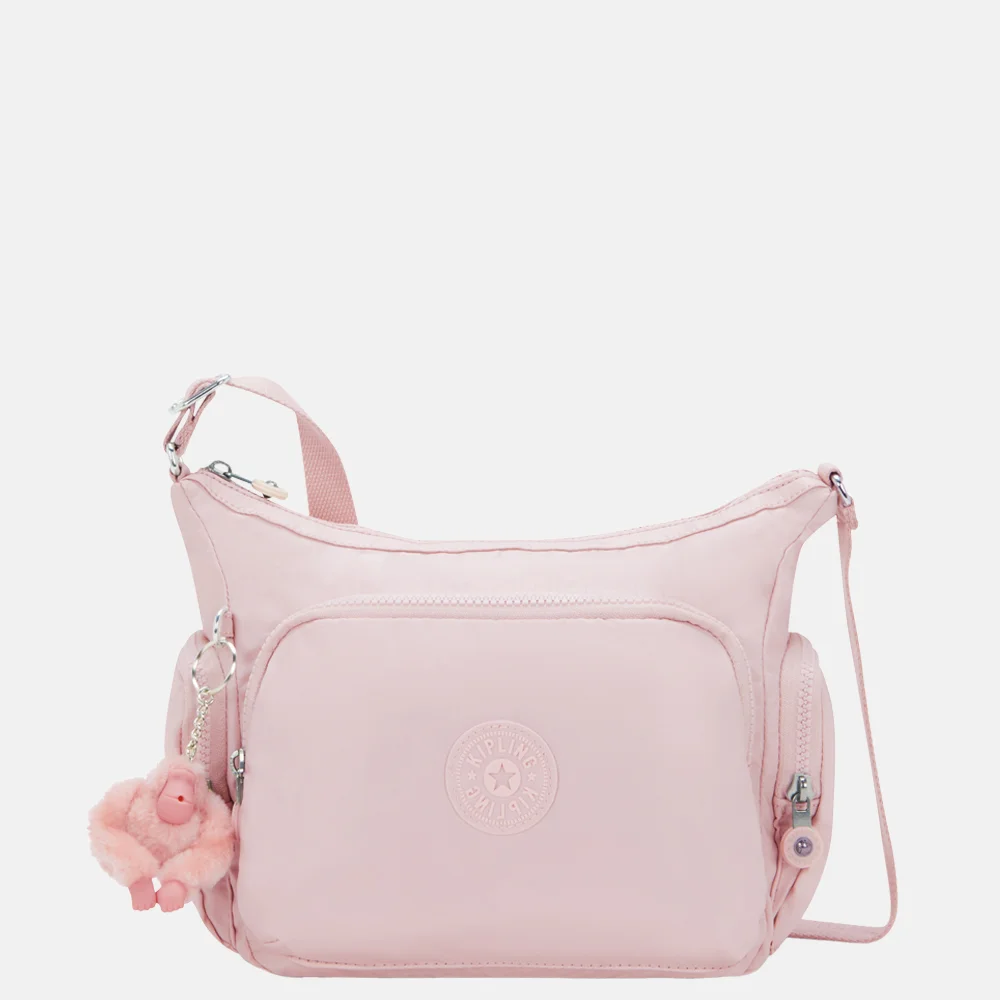 Kipling GABB schoudertas S pink shine bij Duifhuizen