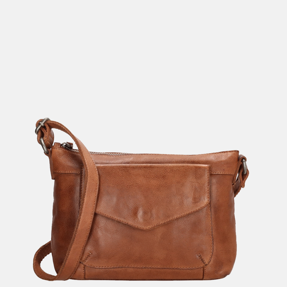 Genicci Dongo crossbody cognac bij Duifhuizen