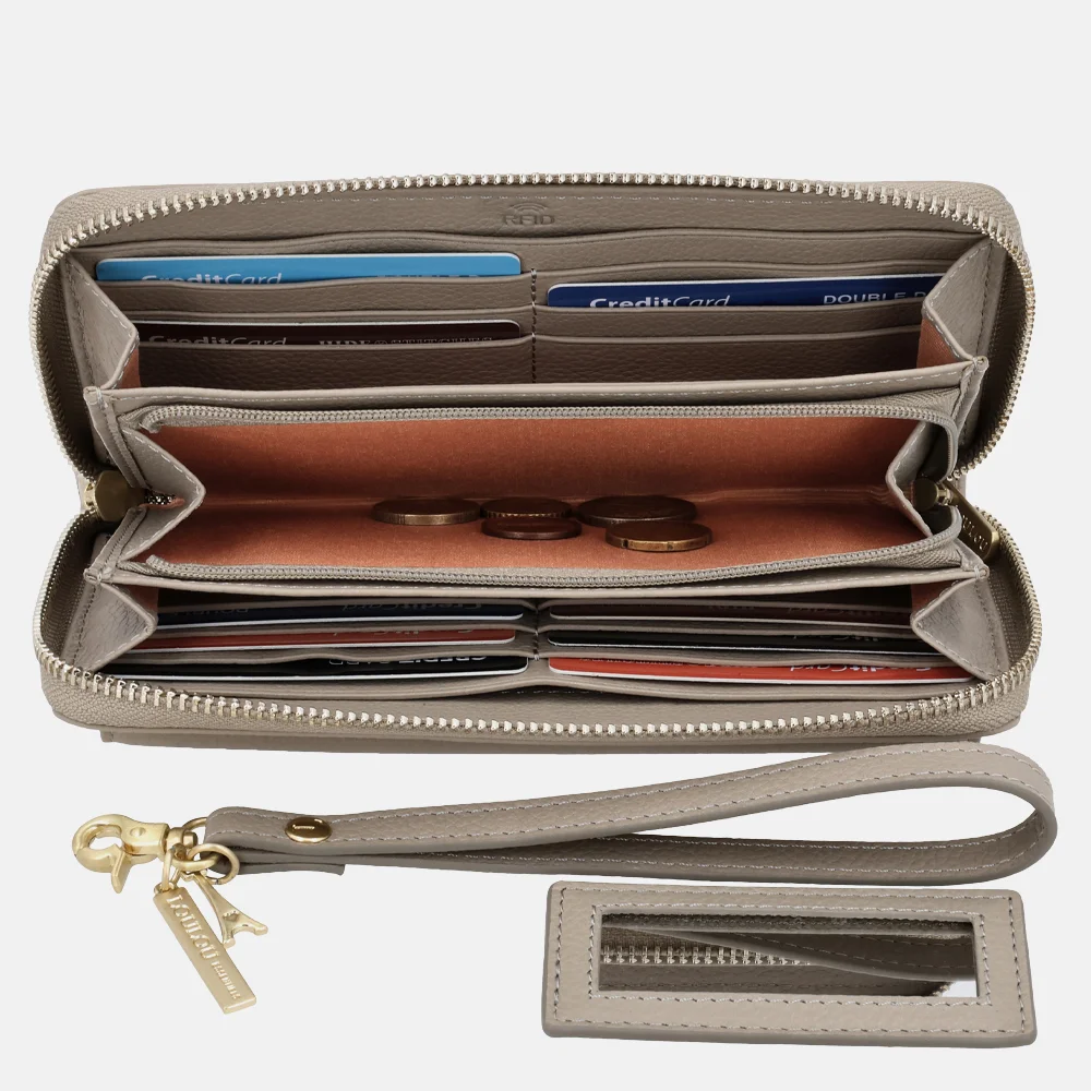 Loulou Essentiels SLB portemonnee soft sepia bij Duifhuizen