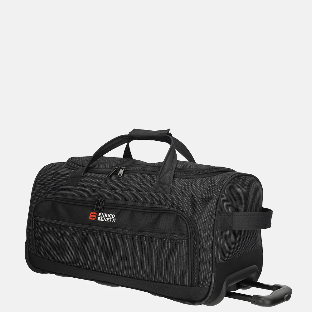 Enrico Benetti Santa Cruz wieltas 55cm dots black-white bij Duifhuizen