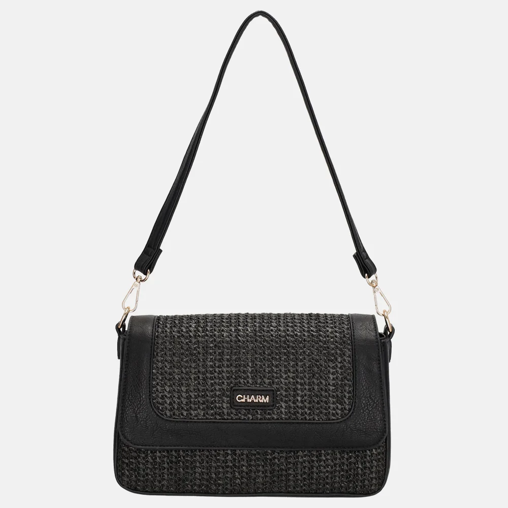 Charm London Hillingdon crossbody tas zwart bij Duifhuizen