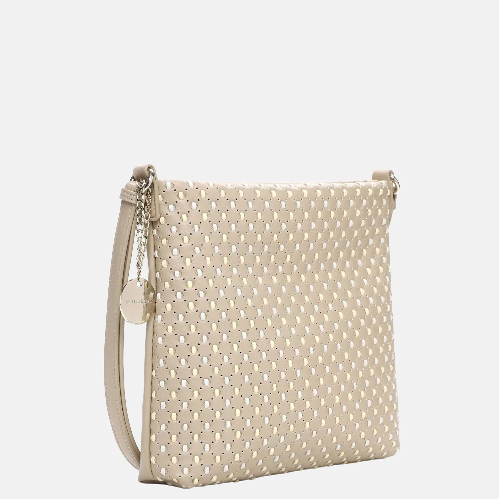 Emily & Noah Josefin crossbody tas light taupe bij Duifhuizen