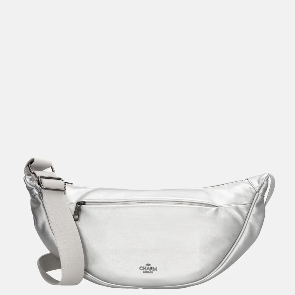 Charm London Lupin crossbody tas zilver