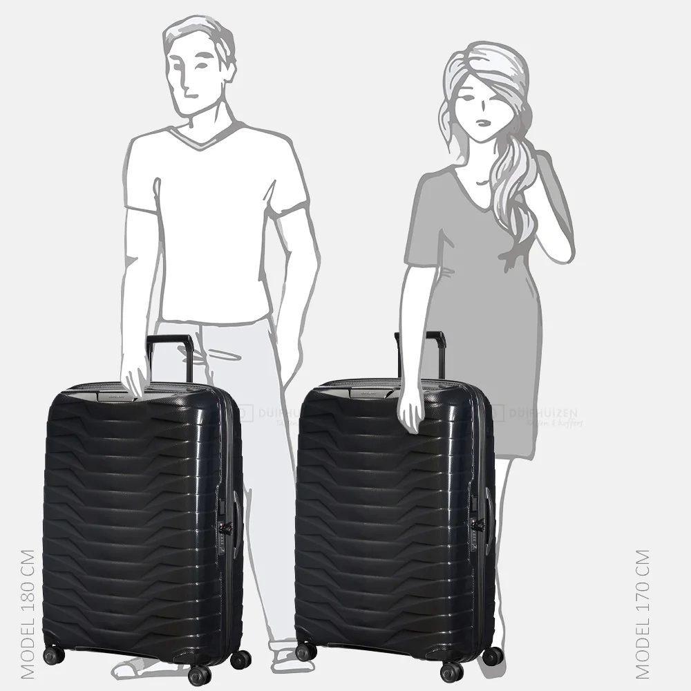 Samsonite Proxis spinner reiskoffer 81 cm black bij Duifhuizen