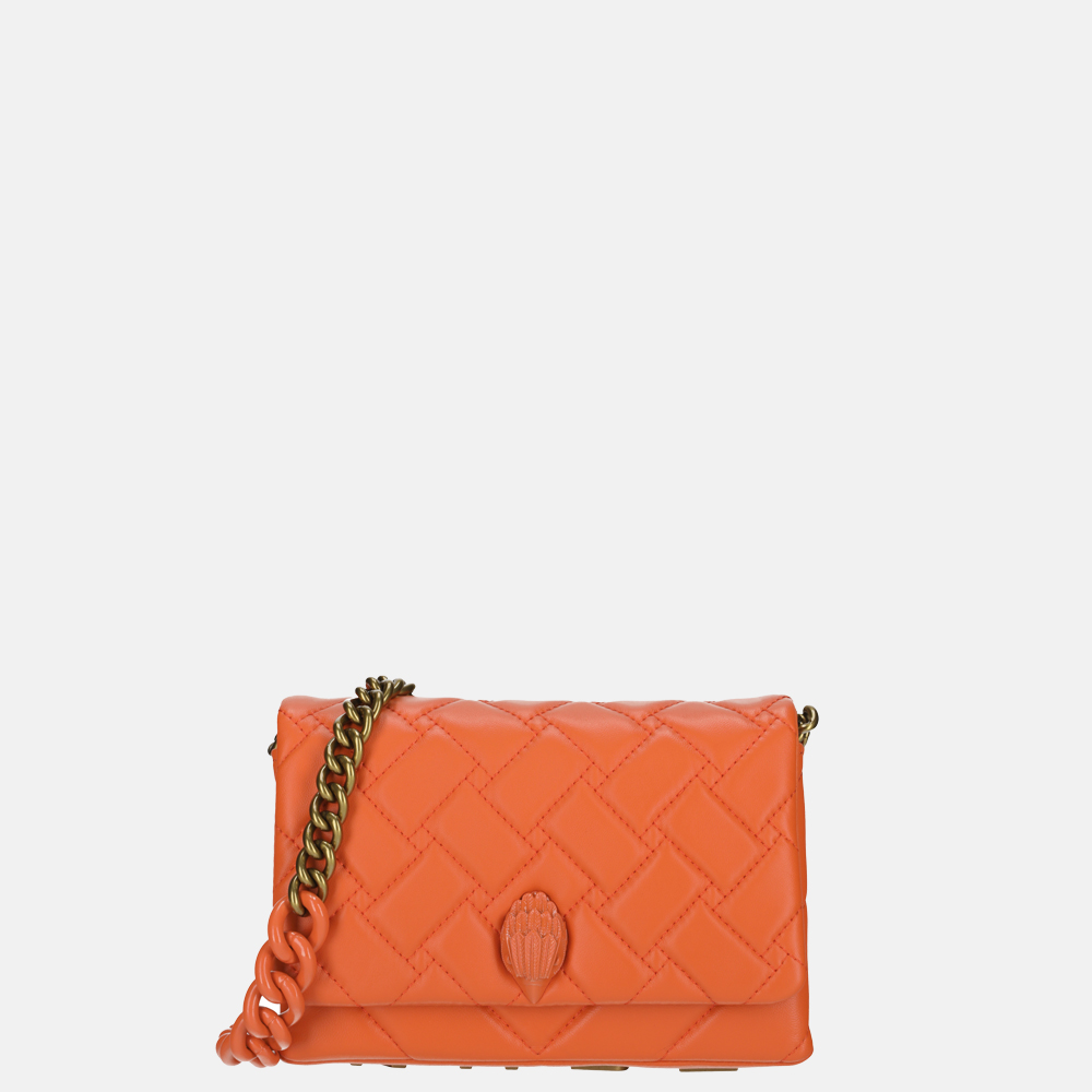 Kurt Geiger mini Kensington crossbody tas orange