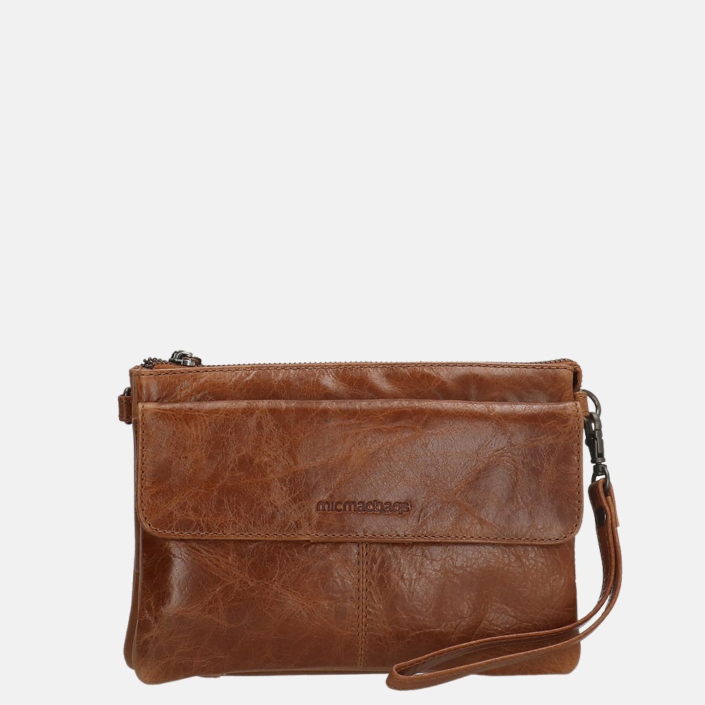 Micmacbags Porto crossbody tas brown bij Duifhuizen