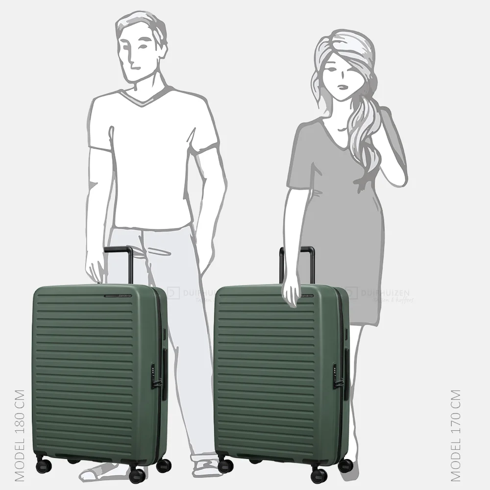 Samsonite RestackD reiskoffer 75 cm uitbreidbaar sage bij Duifhuizen