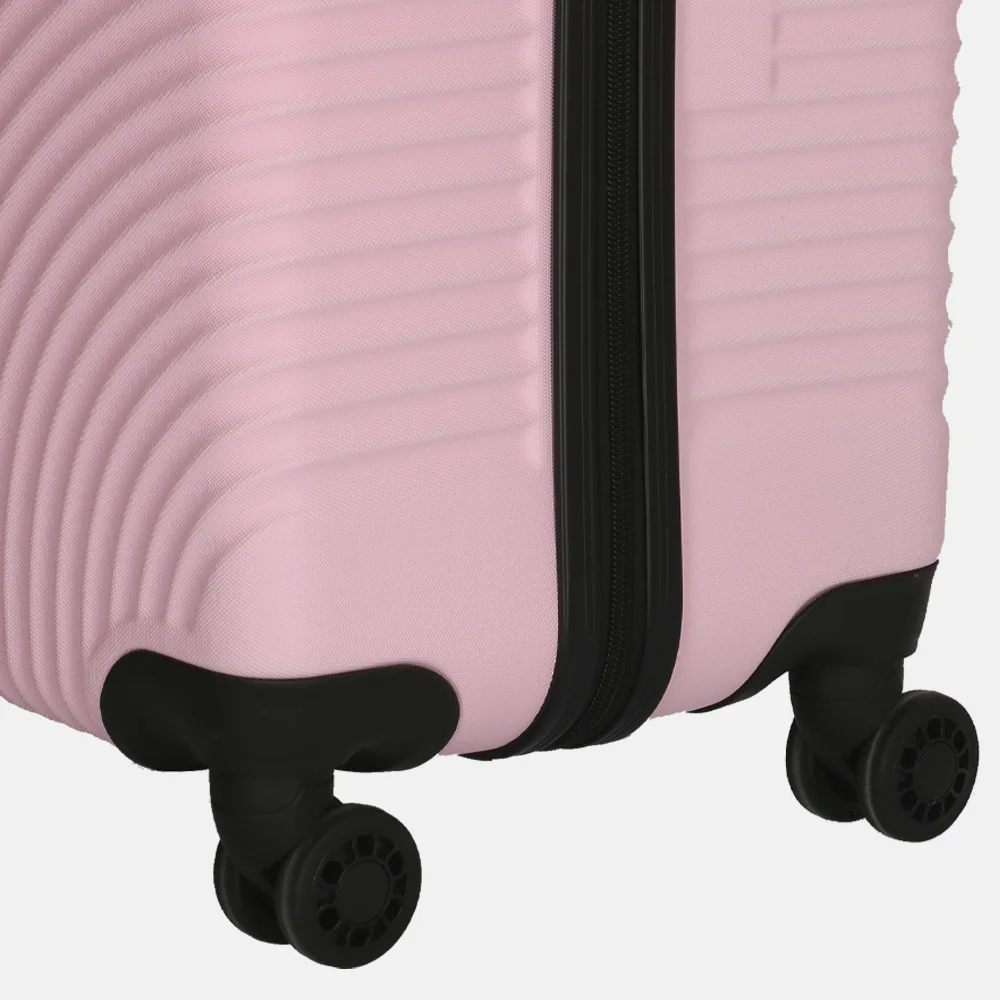 Enrico Benetti 2-delige kofferset Louisville reiskoffers roze bij Duifhuizen