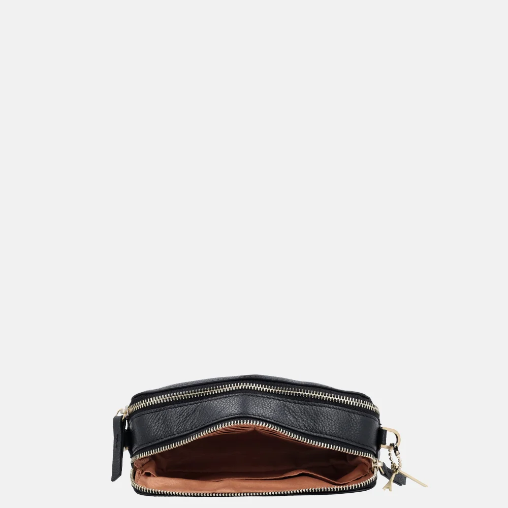 Loulou Essentiels Zoë crossbody tas black bij Duifhuizen