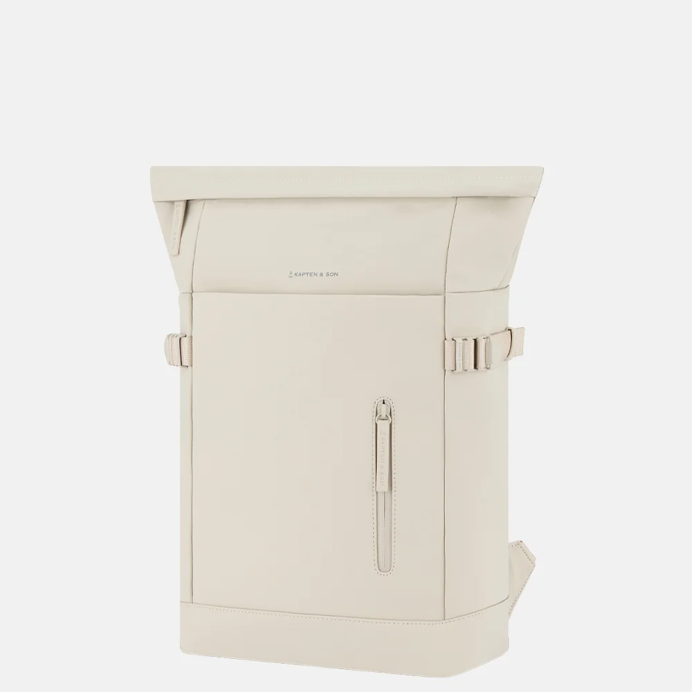 Kapten & Son HELSINKI 2.0 laptoprugzak sandstone bij Duifhuizen