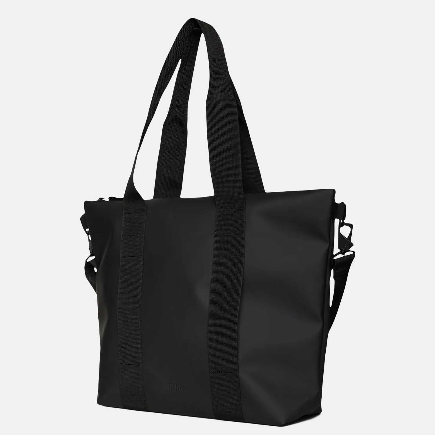 Rains Tote Bag shopper black bij Duifhuizen