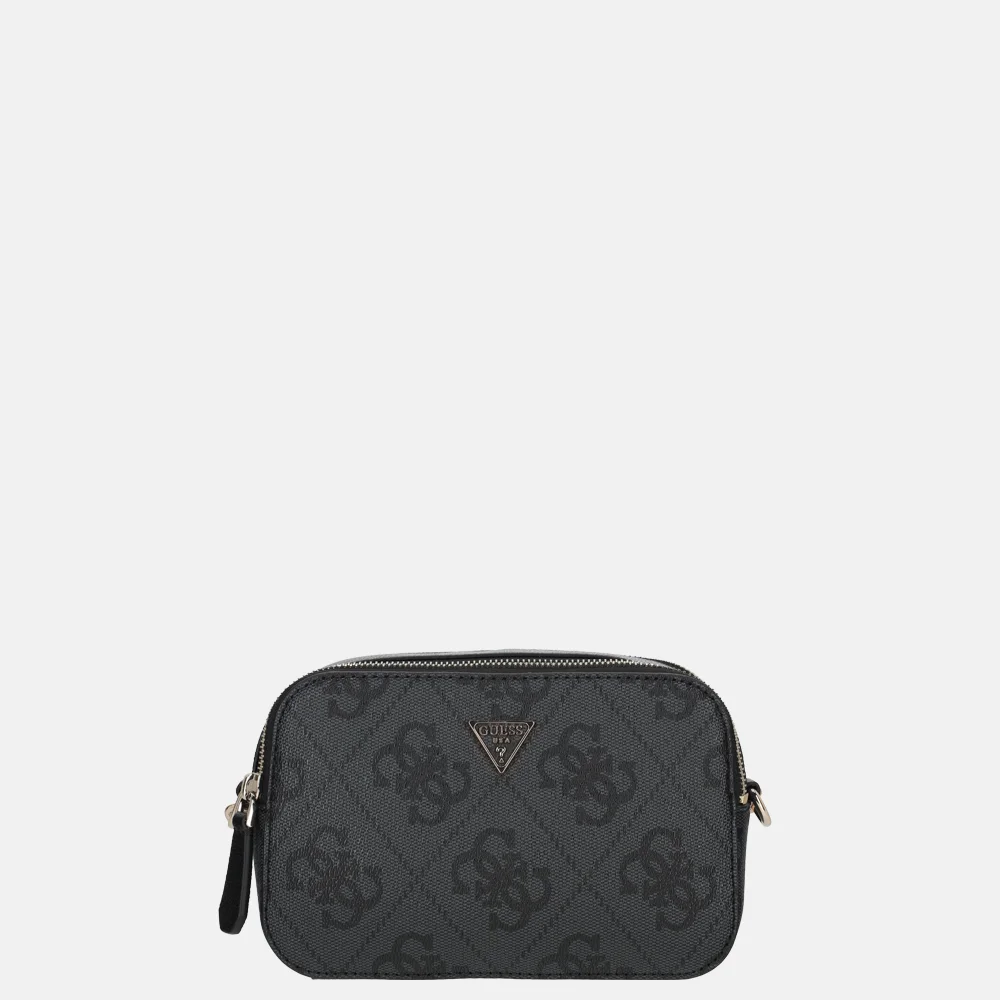 Guess Noelle II crossbody tas coal logo bij Duifhuizen