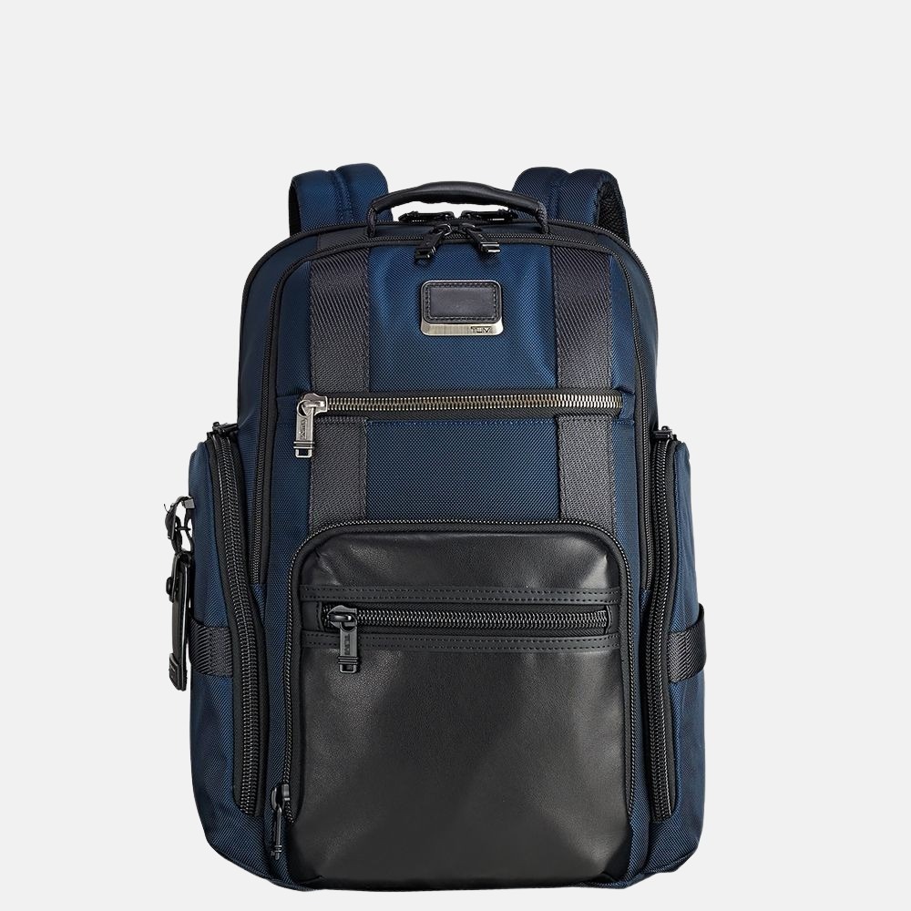 Tumi Alpha Bravo Sheppard Deluxe laptop rugzak 15 inch navy bij Duifhuizen