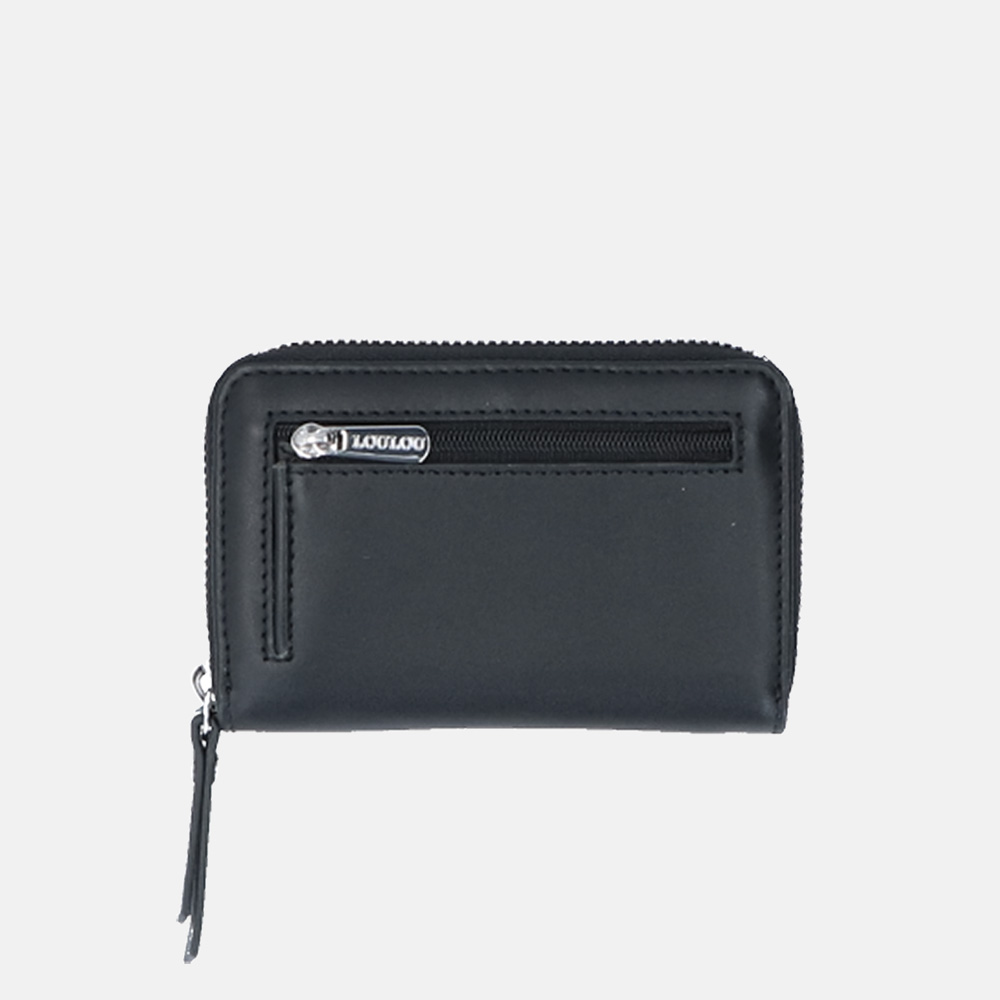 Loulou Essentiels Stud Wallet portemonnee XS black bij Duifhuizen