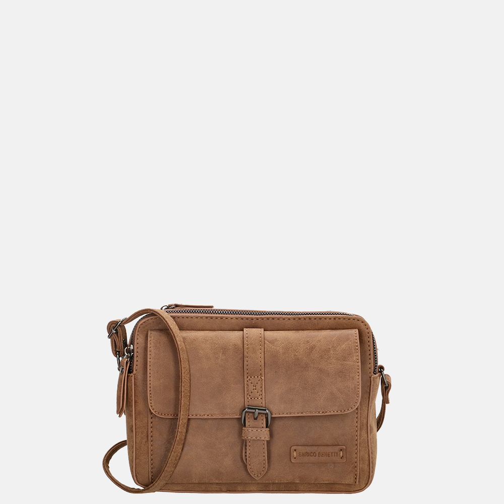 Enrico Benetti Amy crossbody tas camel