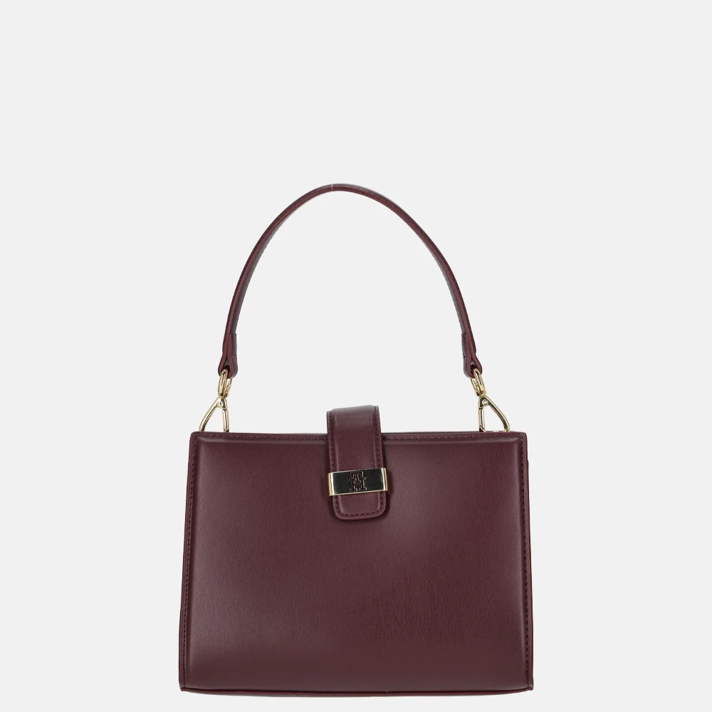 Tommy Hilfiger Heritage mini satchel handtas marzemino bij Duifhuizen