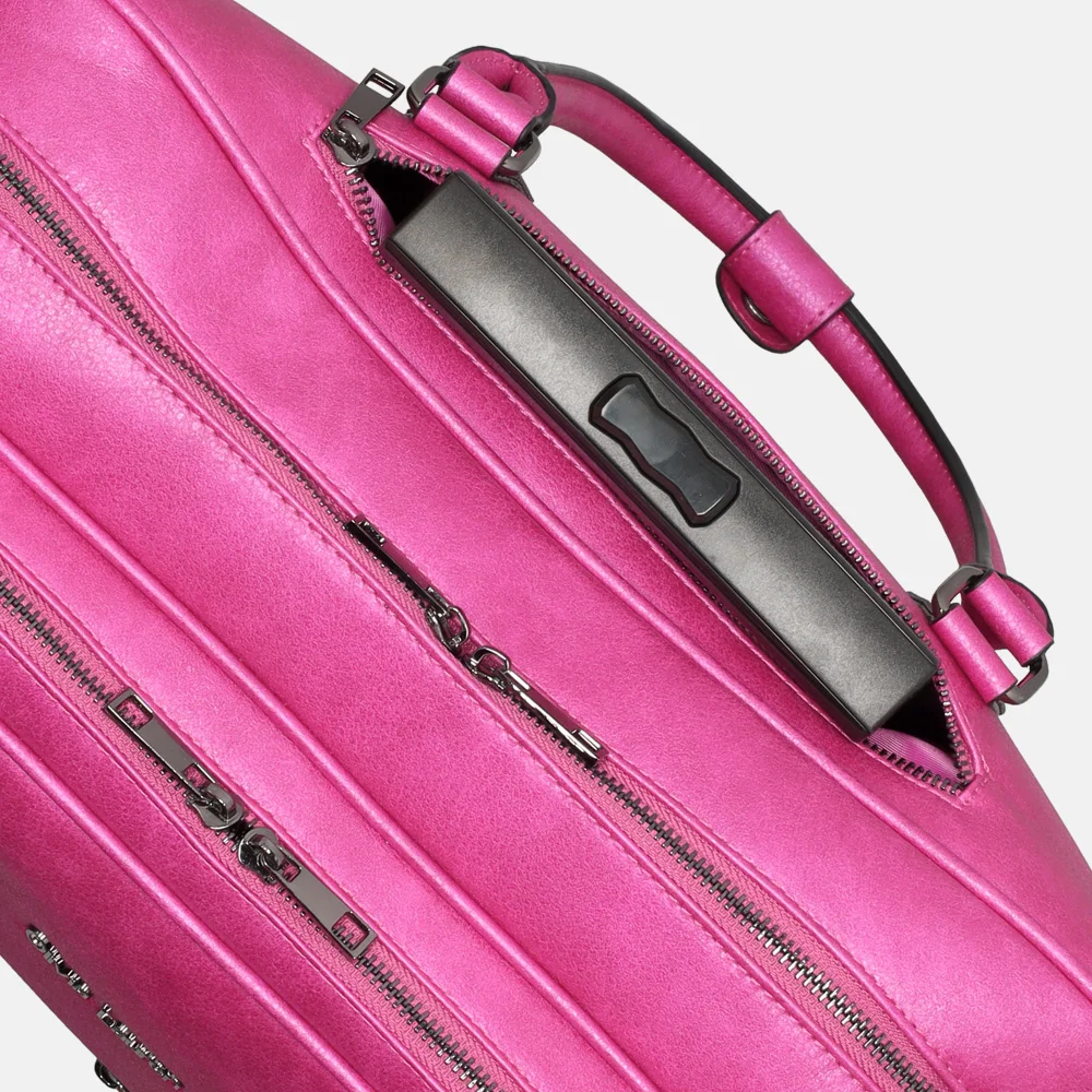 Olivia Lauren Bailey business trolley fuchsia bij Duifhuizen