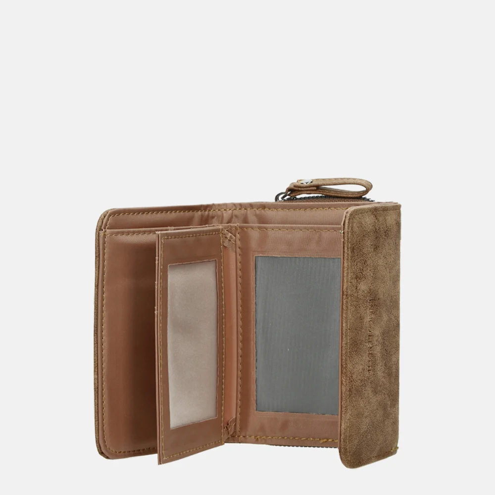 Enrico Benetti Zoë overslagportemonnee camel bij Duifhuizen