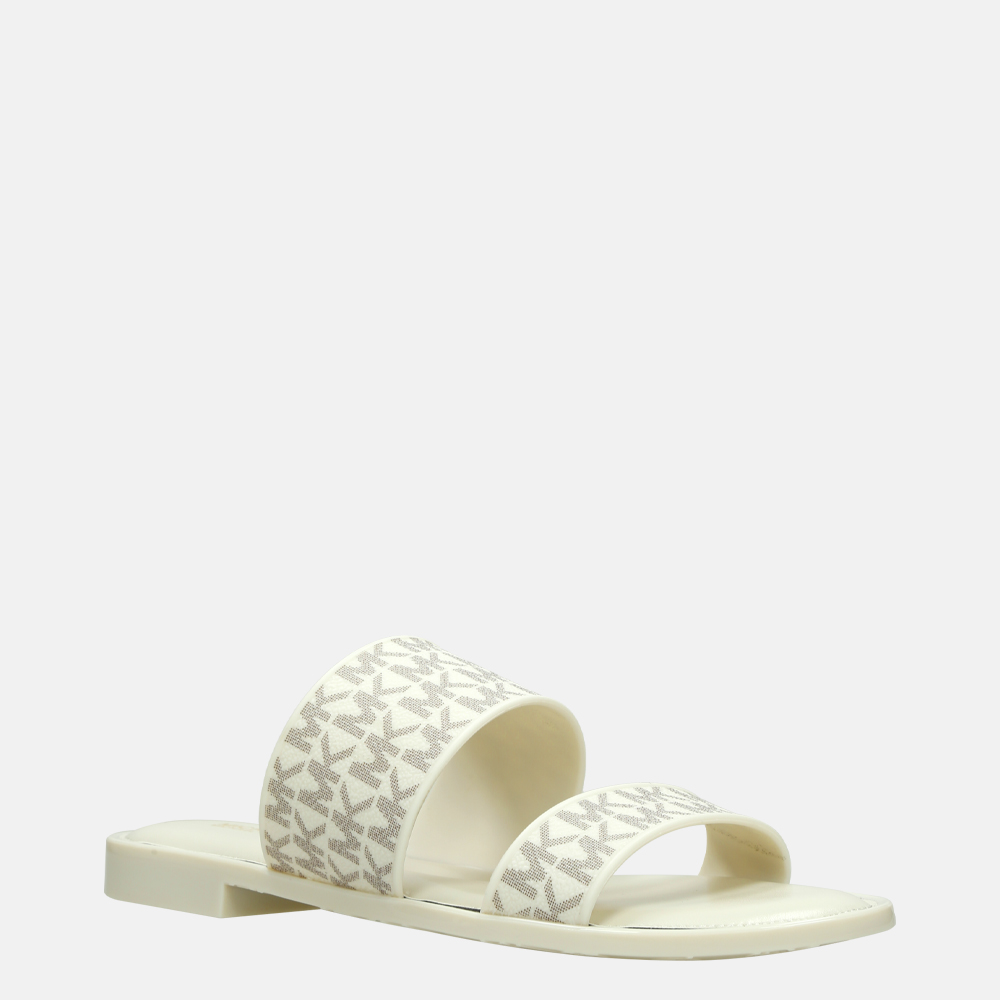 Michael Kors Kennedy Jelly slipper vanilla bij Duifhuizen
