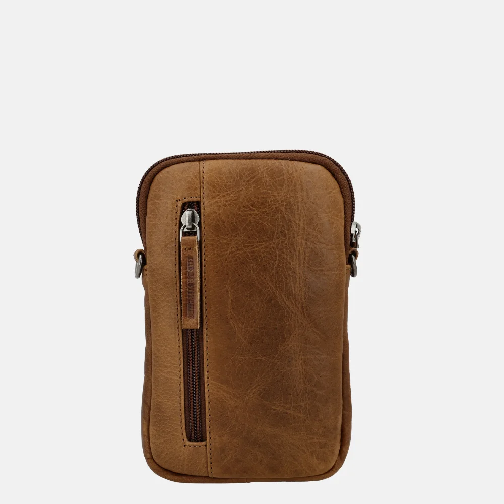 Hide & Stitches Navajo telefoontas cognac bij Duifhuizen