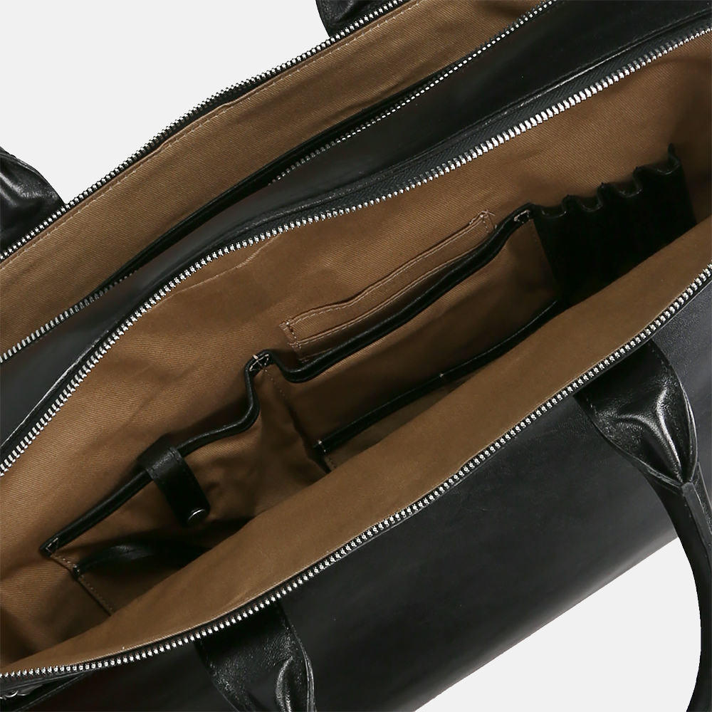 Claudio Ferrici laptoptas 15 inch black bij Duifhuizen