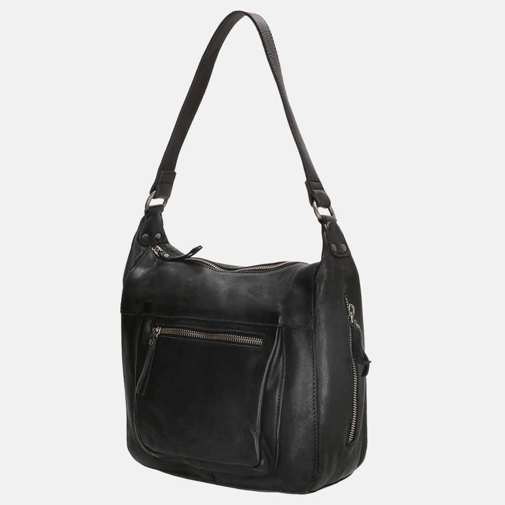 Genicci Thames schoudertas black bij Duifhuizen