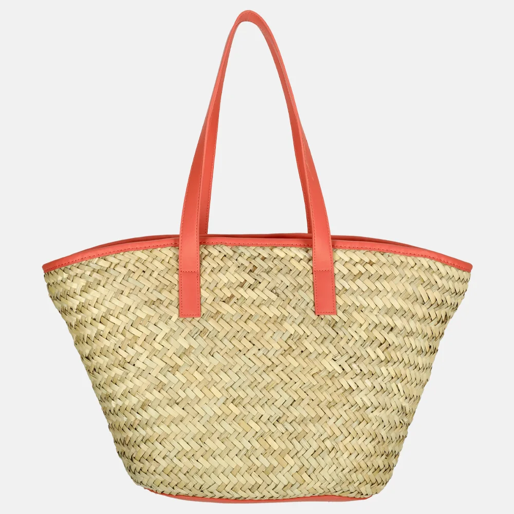 Valentino Bags Samuela shopper natur/coral bij Duifhuizen