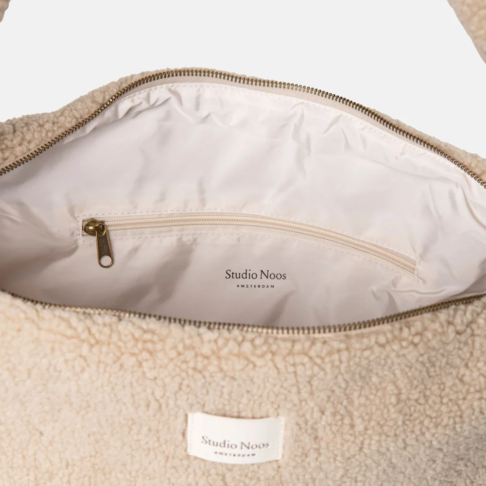 Studio Noos Teddy Maxi crossbody tas ecru bij Duifhuizen