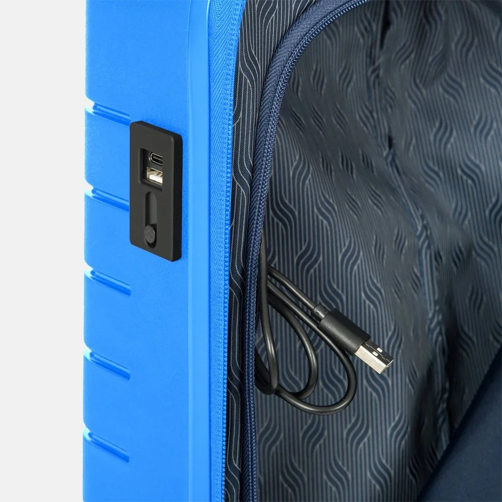 Bric's Ulisse handbagage koffer 55 cm electric blue bij Duifhuizen
