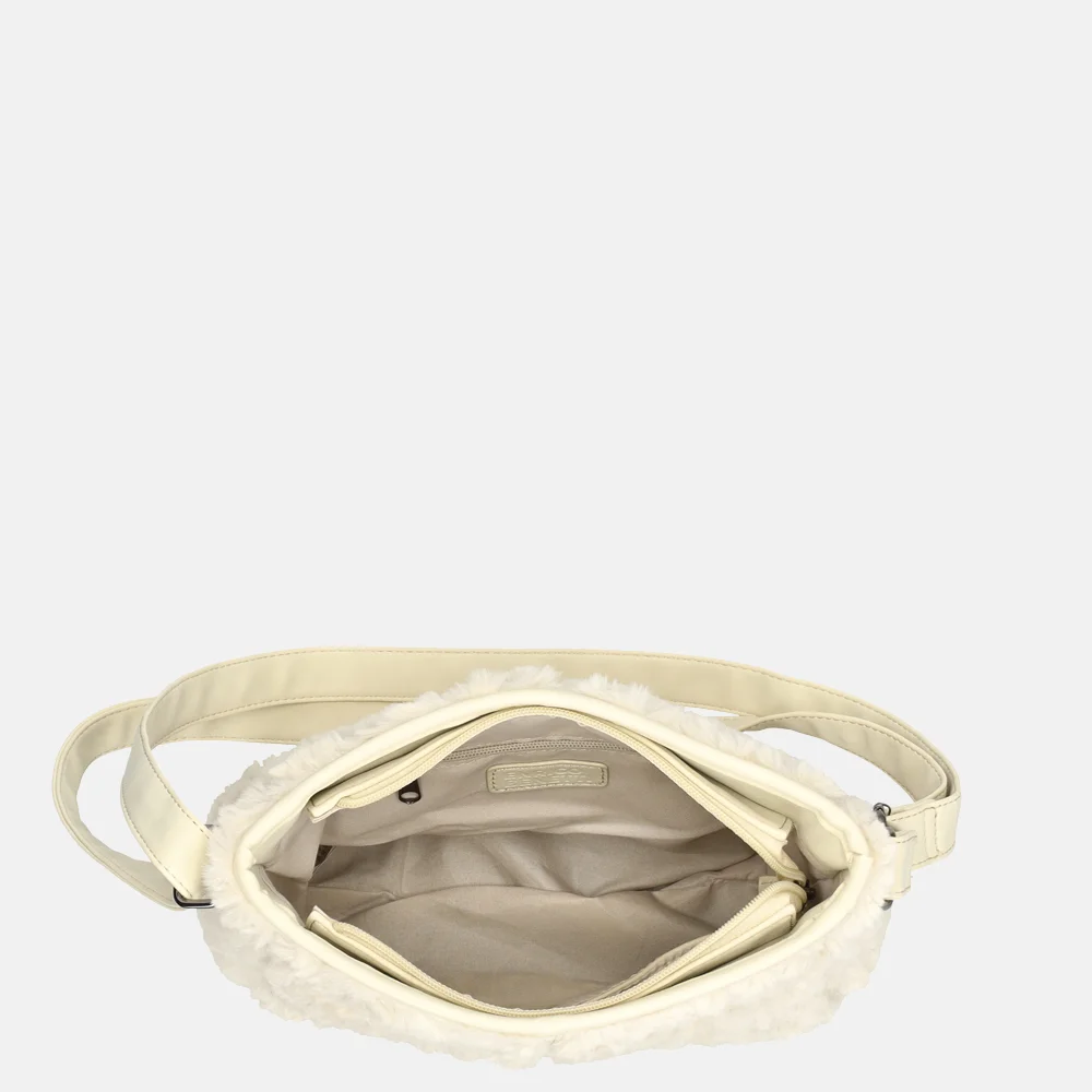 Enrico Benetti Fay crossbody tas teddy off white bij Duifhuizen