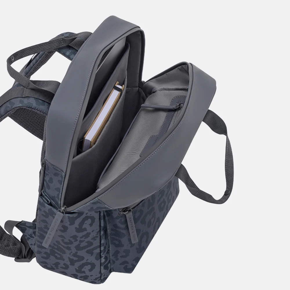 Kapten & Son Bergen Pro LEO laptoprugzak 15 inch dark grey bij Duifhuizen