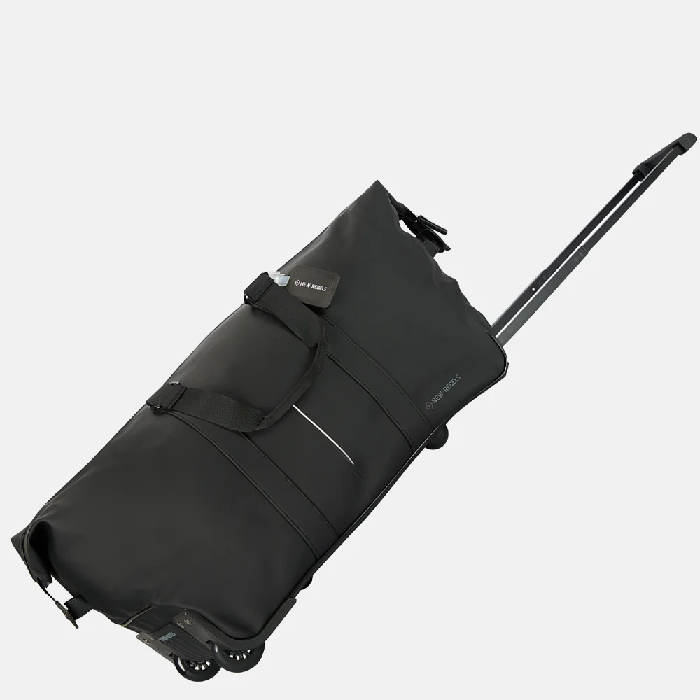 New Rebels Mart Duffle reistas op wielen black bij Duifhuizen